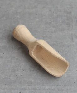 Scout House Homewares Glass Salt Jar With Wooden Scoop