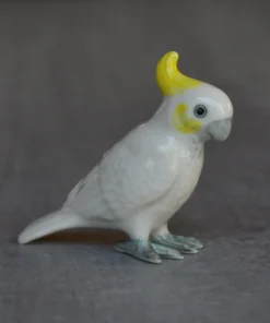 Scout House Ceramic Cockatoo Miniature Figurine
