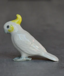 Scout House Ceramic Cockatoo Miniature Figurine