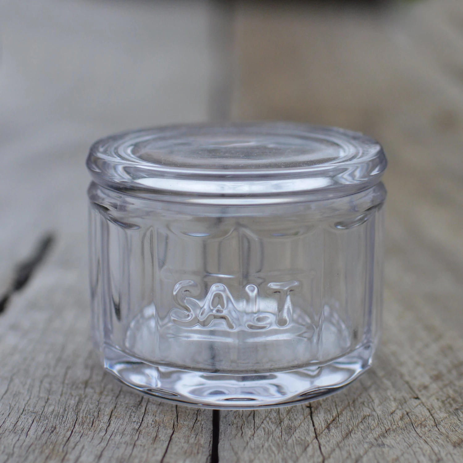 Scout House Homewares Glass Salt Jar With Wooden Scoop 3 Scout House Homewares Glass Salt Jar With Wooden Scoop