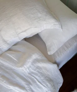 Scout House Scout Portuguese Linen Sheet Set- King - White