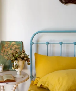 Scout House Scout Portuguese Linen Quilt Cover Set- King - Mustard