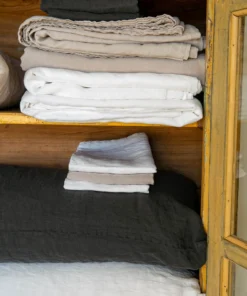 Scout House Scout Portuguese Linen Sheet Set- King - Charcoal