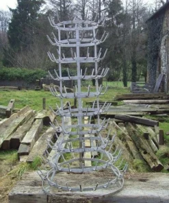 Scout Gifts Vintage French Zinc Bottle Drying Rack