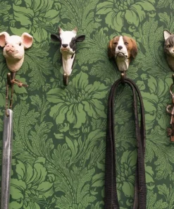 Scout House Homewares Hand Carved Wooden Wall Hook - House Cat