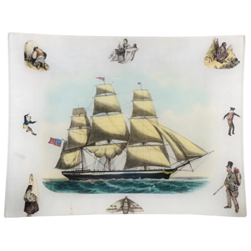 Gifts John Derian Scrapbook Boat Sailing Right Tray 3 Gifts John Derian Scrapbook Boat Sailing Right Tray