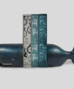 Scout Homewares Cast Iron Whale Bookends
