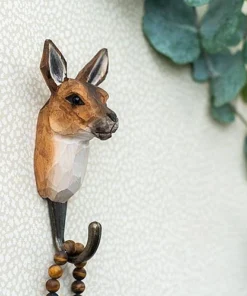 Scout House Homewares Hand Carved Wooden Wall Hook - Kangaroo