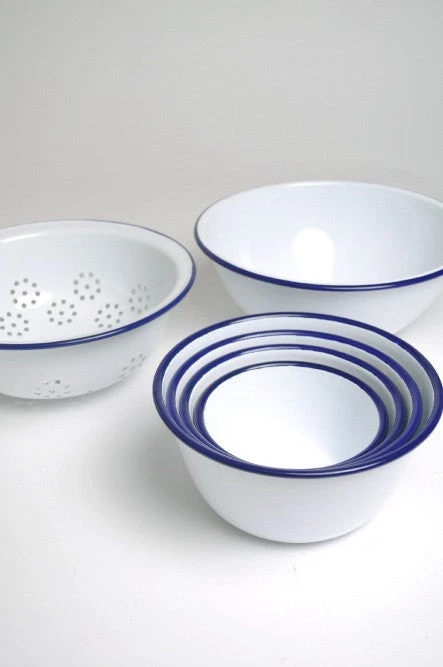 Falcon Enamelware Homewares Falcon Enamel Prep Set With Colander 5 Falcon Enamelware Homewares Falcon Enamel Prep Set With Colander