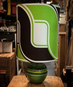 Scout House Vintage Bitossi Mid Century Table Lamp- Stripe