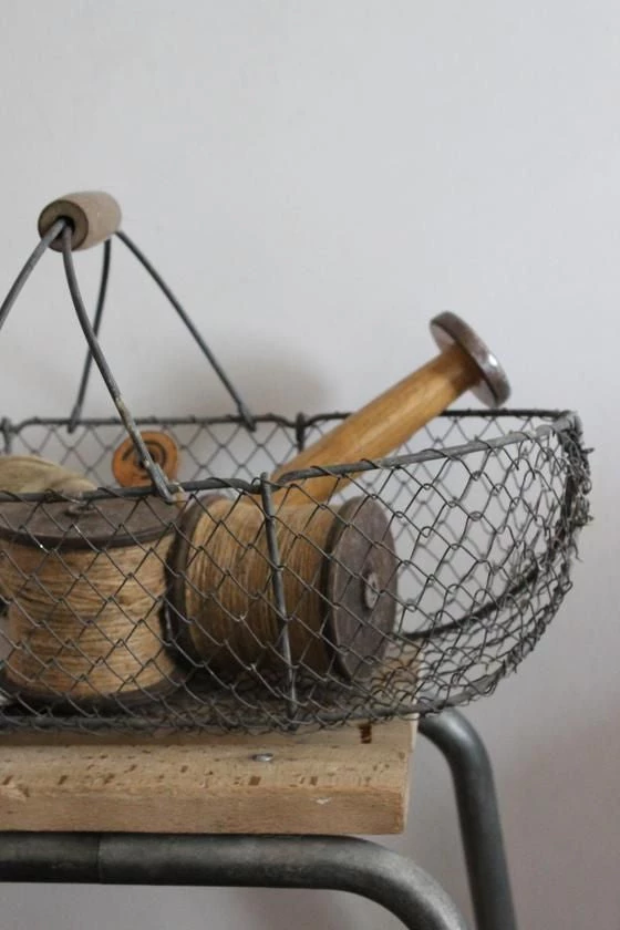 Scout Vintage French Galvanised Wire Fruit Vegetable Egg Basket 4 Scout Vintage French Galvanised Wire Fruit Vegetable Egg Basket