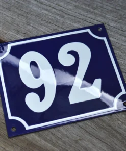 Scout House Gifts Enamel House Numbers From France In Traditional Deep Cobalt Blue 8 Scout House Gifts Enamel House Numbers From France In Traditional Deep Cobalt Blue