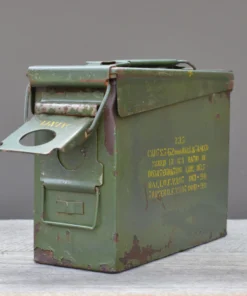 Scout Vintage Army Green Ammunition Box Homewares