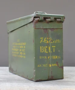 Scout Vintage Army Green Ammunition Box Homewares