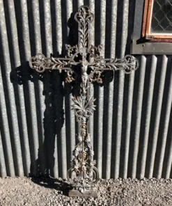 Scout Gifts Vintage Cast Iron French Crucifix Calvados