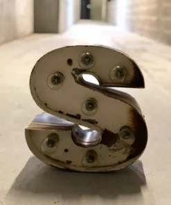 Scout House Gifts Vintage Letter 's' Light