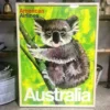 Scout House AA Australia Koala Poster Vintage