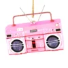 Scout Homewares Mercury Glass Pink Boom Box Ornament