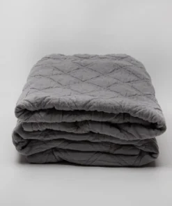Scout Textiles Portier Cotton Coverlet Dash Grey