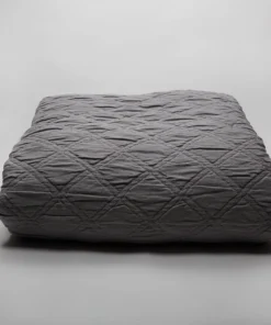 Scout Textiles Portier Cotton Coverlet Dash Grey