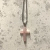 Scout House Homewares Rose Quartz Crucifix Ornament 2 Scout House Homewares Rose Quartz Crucifix Ornament