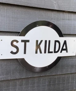 Scout House St Kilda Victorian Railways Enamel Sign