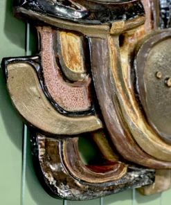 Gifts Belgian Ceramic Wall Sculpture By Perignem