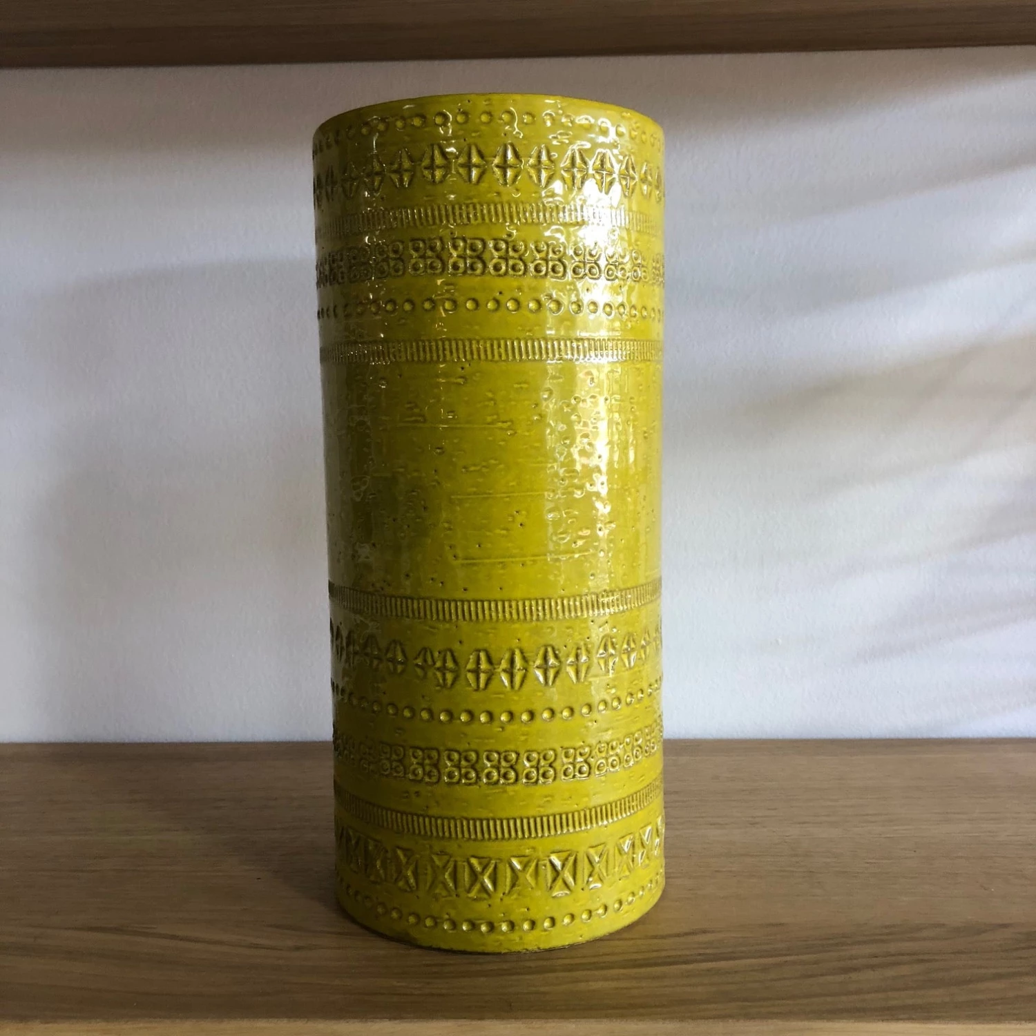 Bitossi Italy Yellow Ceramic Cylinder Vase Gifts 3 Bitossi Italy Yellow Ceramic Cylinder Vase Gifts