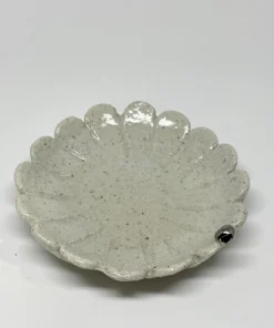 Bridget Bodenham - White Flower Dish Silver Pearl Gifts