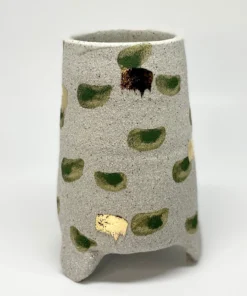 Bridget Bodenham - Small Cylindrical Vase - Rustic Green 2
