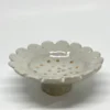 Gifts Bridget Bodenham Pedestal Bowls - Flower Dish White Gold Polka Dots