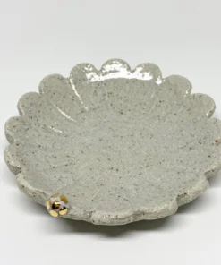 Bridget Bodenham - Flower Dish Dotted Gold Pearl