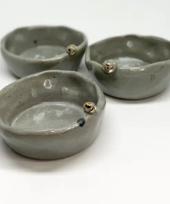 Bridget Bodenham - Salt Pot Grey And Spotted Gold Pearl