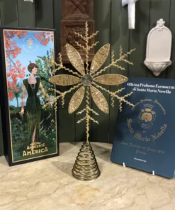 Scout House Beaded Snowflake Tree Topper