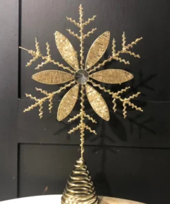 Scout House Beaded Snowflake Tree Topper