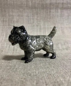 Scout House Homewares Ceramic Brindle Cairn Terrier Miniature Figurine