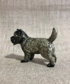 Scout House Homewares Ceramic Brindle Cairn Terrier Miniature Figurine