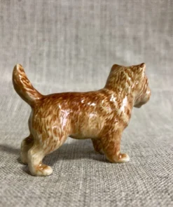 Scout House Homewares Ceramic Light Cairn Terrier Miniature Figurine