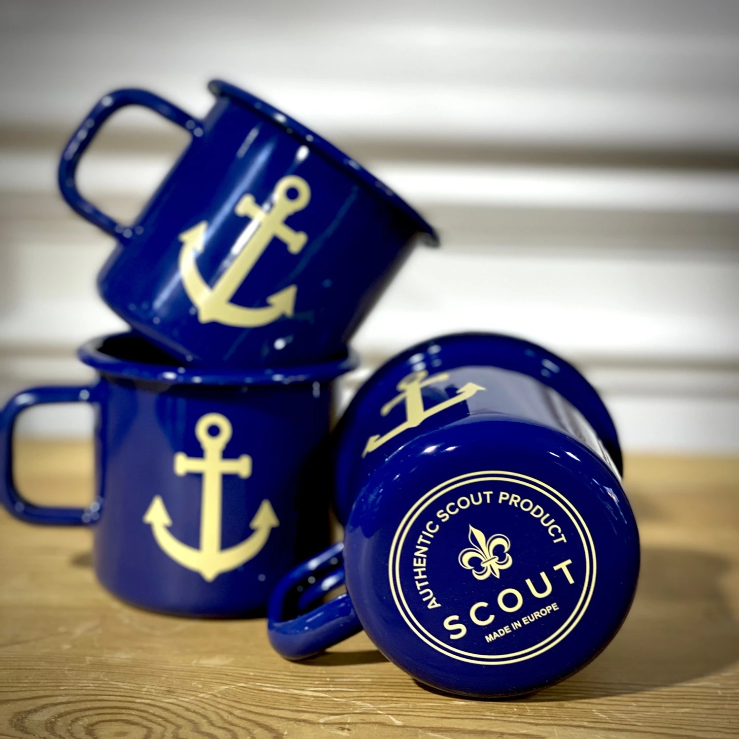 Scout House SCOUT Enamel Mug 350mls - Blue With Anchor Homewares 4 Scout House SCOUT Enamel Mug 350mls - Blue With Anchor Homewares