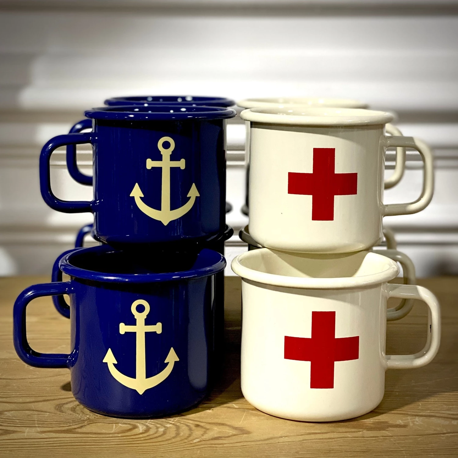 Scout House SCOUT Enamel Mug 350mls - Blue With Anchor Homewares 5 Scout House SCOUT Enamel Mug 350mls - Blue With Anchor Homewares