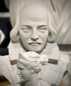 Egregia 22cm SHAKESPEARE ALABASTER BUST 11 Egregia 22cm SHAKESPEARE ALABASTER BUST