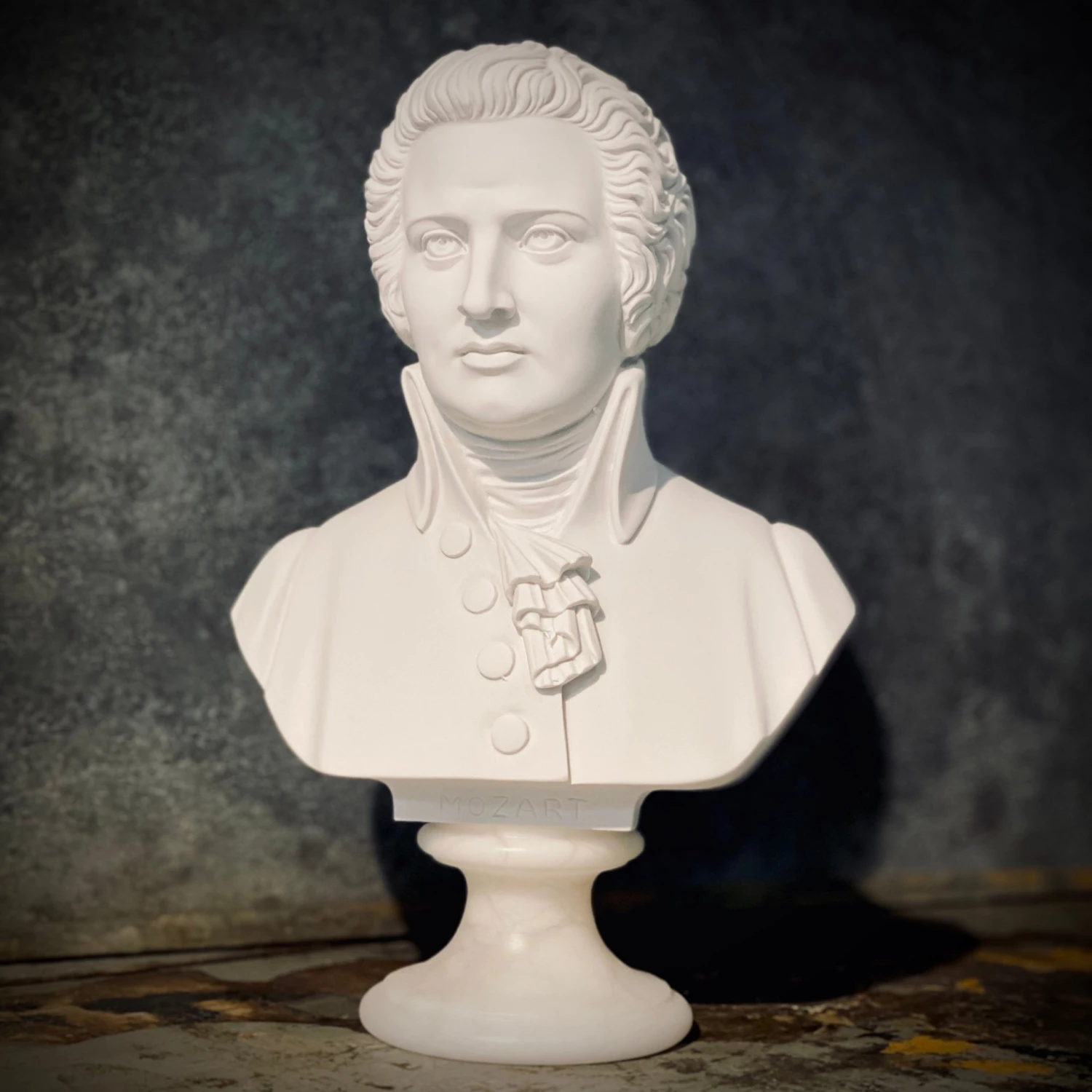 Egregia 30cm MOZART ALABASTER BUST 3 Egregia 30cm MOZART ALABASTER BUST