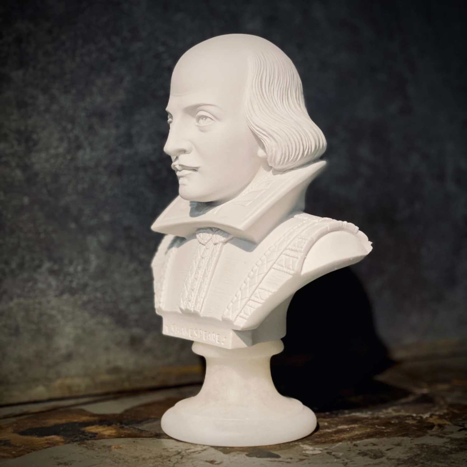 Egregia 22cm SHAKESPEARE ALABASTER BUST 4 Egregia 22cm SHAKESPEARE ALABASTER BUST