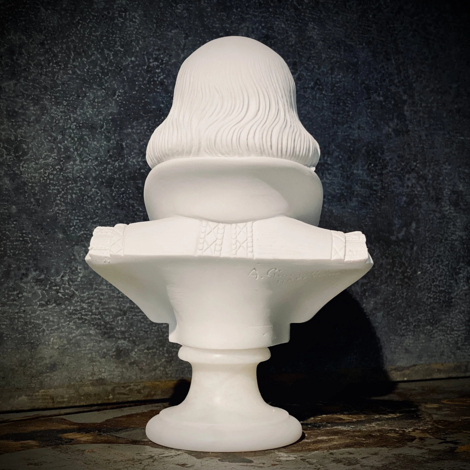 Egregia 22cm SHAKESPEARE ALABASTER BUST 5 Egregia 22cm SHAKESPEARE ALABASTER BUST