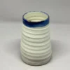 Bridget Bodenham - Small Cylindrical Vase - White And Blue