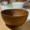 Tomkin Little Scout Mid Century Modern Wood Veneer Bowl - Round