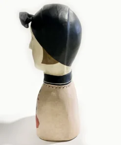 Scout House European Hand Made Papier Mâché Clarisse Wig Doll Gifts