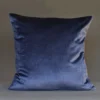 Iosis France Iosis French Velvet Berlingot Cushion In Blue Nuit 45cm