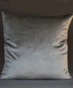 Iosis France Velvet Berlingot Cushion In Gris 45cm Homewares