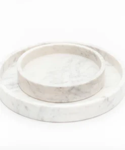Marble Basic Round Roman Tray - Small 8 Marble Basic Round Roman Tray - Small